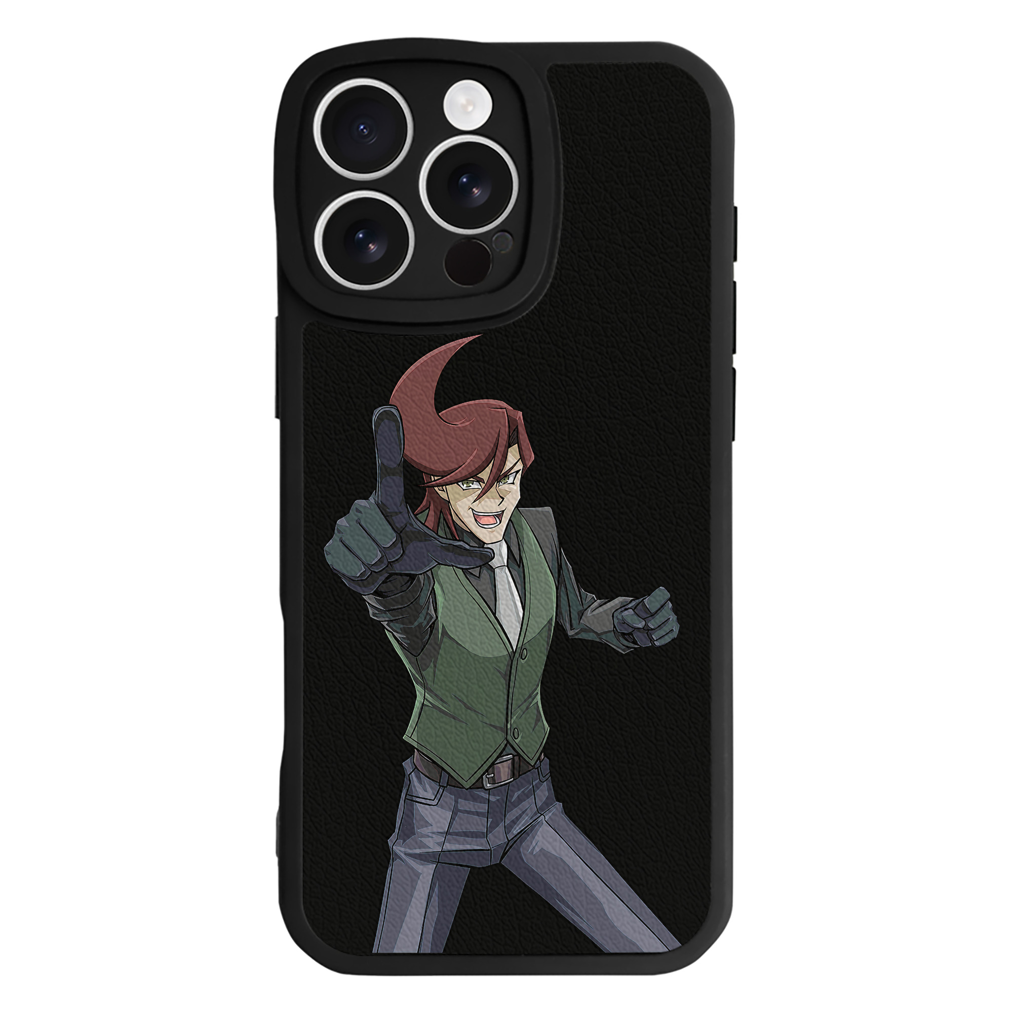 （画像用） 遊☆戯☆王 Yu-Gi-Oh! 【iPhone 16シリーズ対応】シリコンスマホケース（レザー調） 材質：シリコン